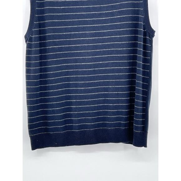 Y2K CALVIN KLEIN V-Neck Sweater Vest Adult XL Eagle Skull Graphic Print Grandpa - Picture 13 of 13